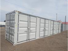40' 1 Trip High Side Shipping Container w/ 4 Side Doors