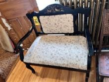 UPHOLSTERED SETEE, 36"W