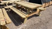 New 5' Wooden Picnic Table