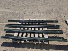 Lot of 41 Steel Y Section 7' Fence Posts