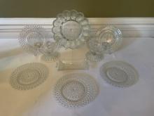 Hobnail Crystal Dishes