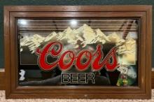 Coors Beer Framed Mirror Advertisement
