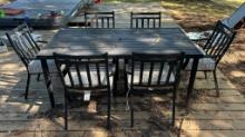7 Piece Aluminum Outdoor Table & Chairs Set