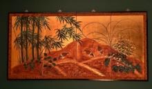 Oriental Hand Painted Wall Panel