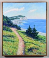 TWO LANDSCAPE PAINTINGS BY CHRIS NIELSEN (Maine,