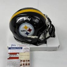 Autographed/Signed George Pickens Pittsburgh Steelers Mini Football Helmet JSA COA