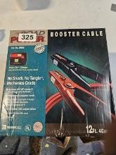 Road Power Booster Cables 12ft 4 Gauge