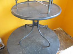(3) Metal Patio Side Tables