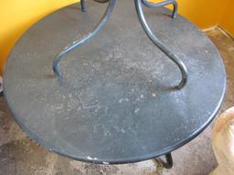 (3) Metal Patio Side Tables