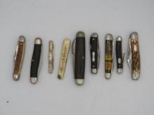 (9) Vintage Pocket Knives