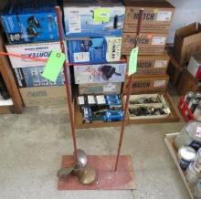 (2) Shopmade Propeller Stands