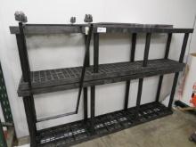 8FT BLACK OUTDOOR PLANT SHELVING