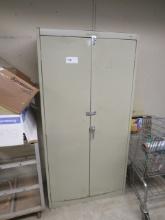 2-DOOR METAL STORAGE CABINET