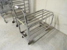 2-DECK S/STEEL STOCK CART