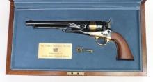 Cased Uberti American Historical Society Frederic Remington Commemorative 1860 Percussion revolver