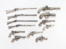Iconic Miniature Metal Firearms