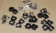 Collection of 1" Scope Rings and Swivels