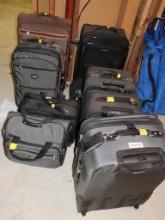 Nine Piece Luggage Grouping