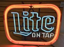 Miller Lite on Tap Neon Sign