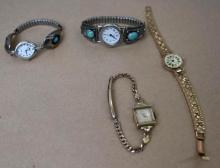 Ladies Watch Assortment Featuring Sterling Silver Cuffs