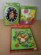 The Simpsons Wall Clock, Ball Darts & Color Drawing Set