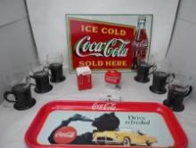 1989 Tin Coca- Cola Sign & More